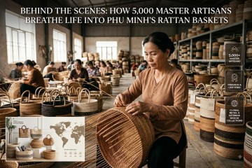 Behind the Scenes: How 5,000 Master Artisans Breathe Life into the Rattan Baskets of Phu Minh?
